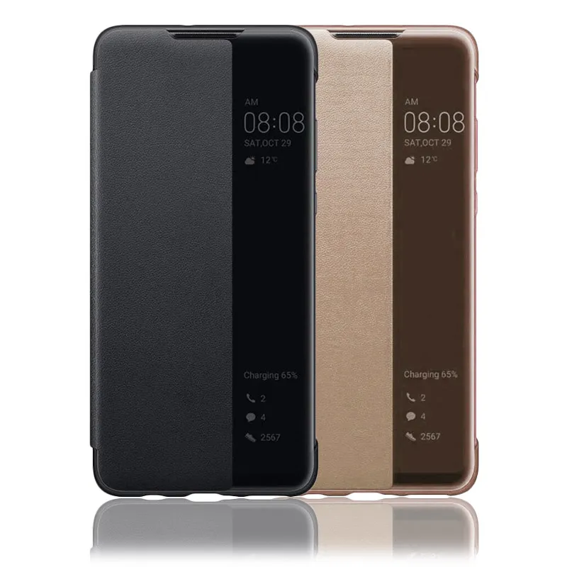 Maska za Samsung Note 10 Lite/ N770/ A81/ A815F na preklop Smart view cover zlatna