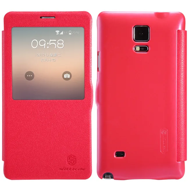 Maska za Samsung Note 4/ N910F na preklop Nillkin Fresh crvena