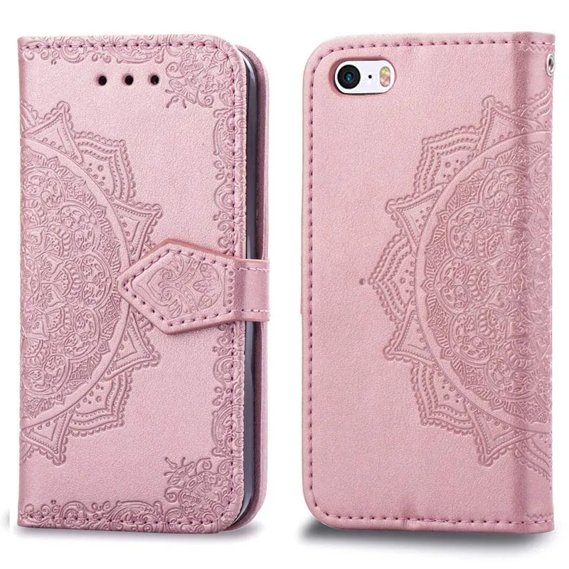 Maska za Samsung S10e/ G970 roze na preklop Arabesque flip