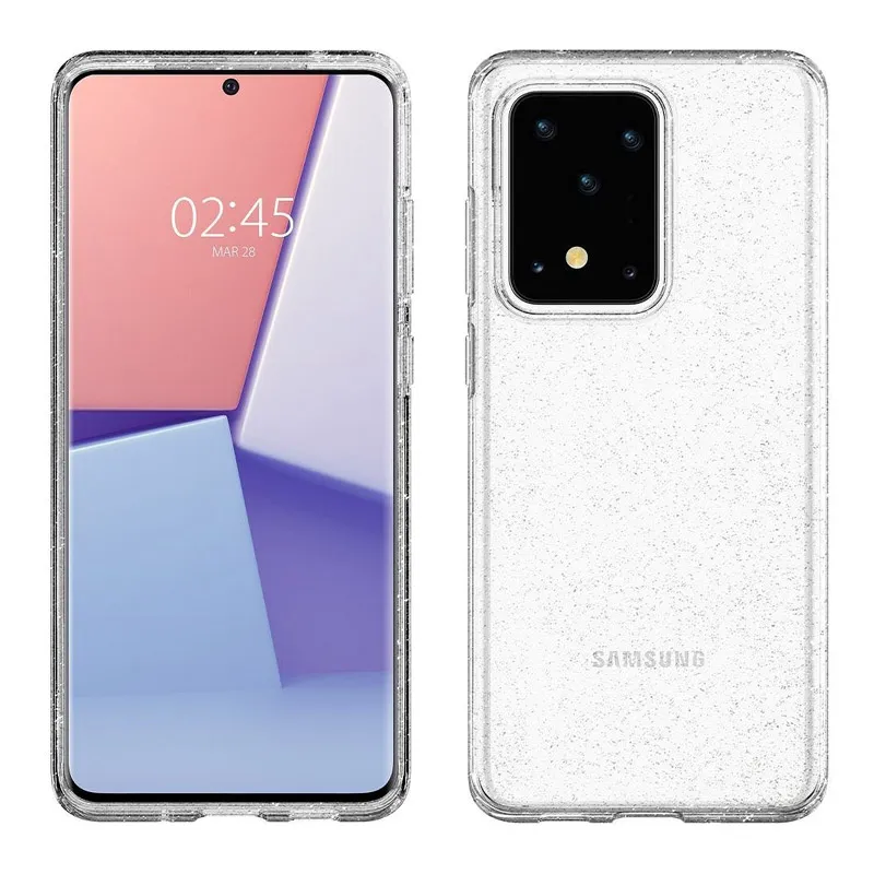 Maska za Samsung S20 Ultra/ G988F transparent Spigen Liquid Crystal Glitter