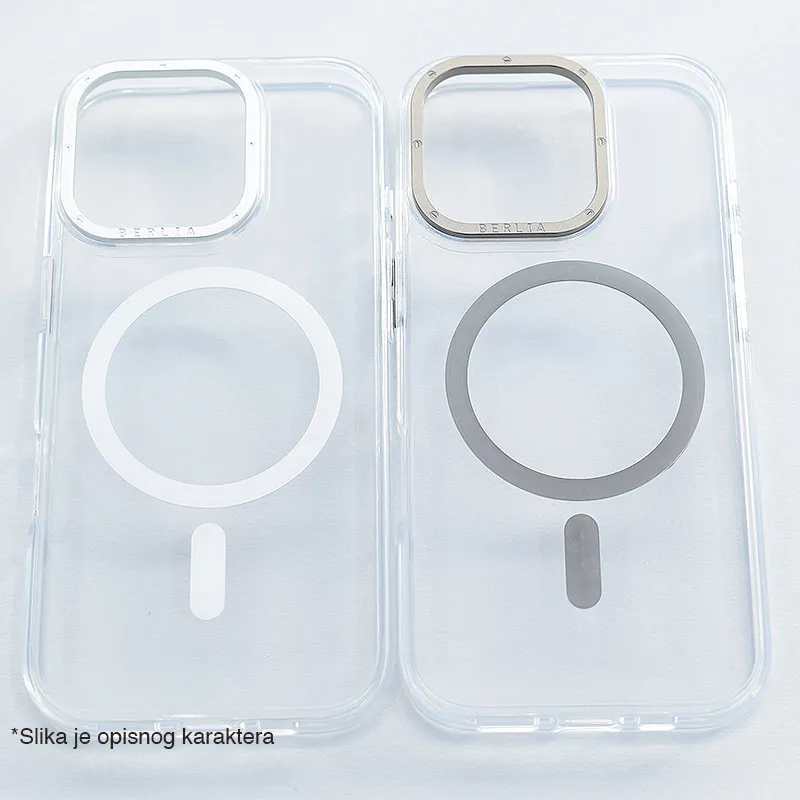 Maska za Samsung S24 Plus Berlia Crystal Armor Magnetic transparent bela
