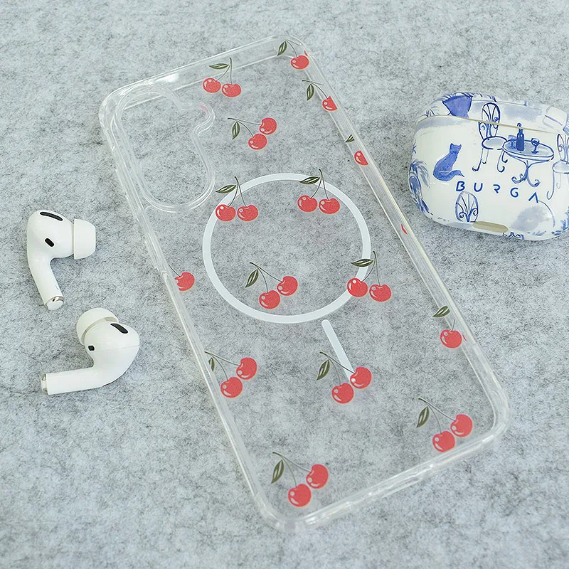 Maska za Samsung S24/ S921B/ S25/ S931B Sweet Cherry Mag Case Nanobit Print