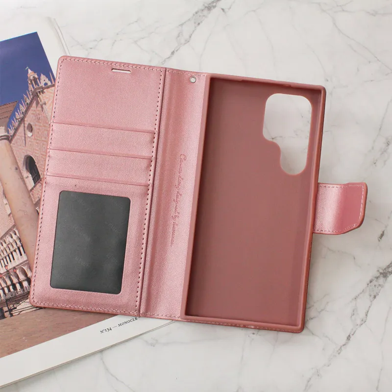 Maska za Samsung S24 Ultra/ S928B na preklop Hanman Mill roze