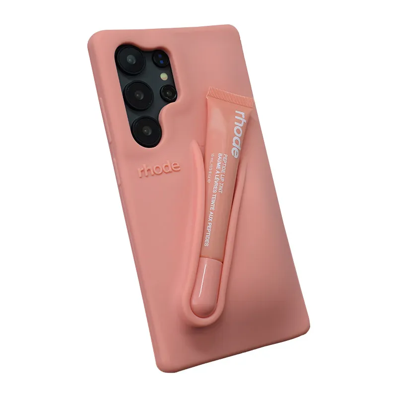 Maska za Samsung S24 Ultra/ S928B peach pit Rhode LIP CASE + LIP TINT