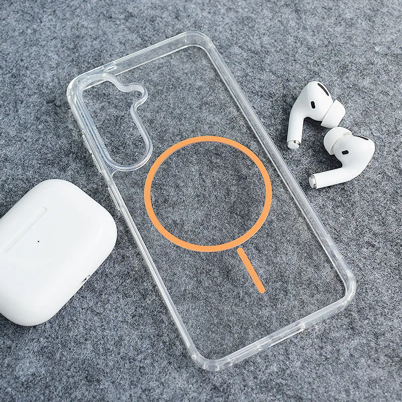 Maska za Samsung S25/ S931B narandžasto Mag Case Clear Slim