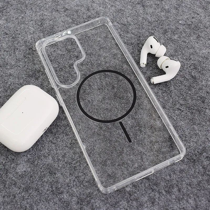 Maska za Samsung S25 Ultra Mag Case Clear Slim crna
