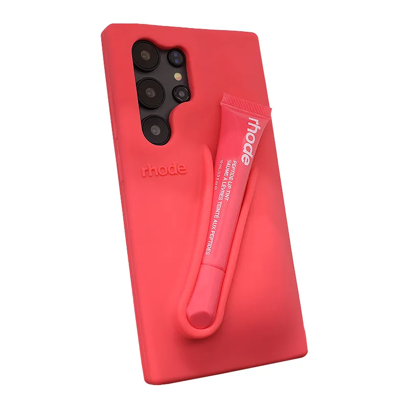 Maska za Samsung S25 Ultra/ S938B guava spritz Rhode LIP CASE + LIP TINT