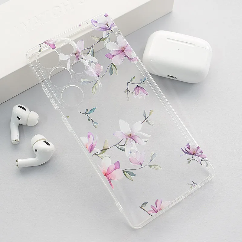 Maska za Samsung S25 Ultra/ S938B Nanobit Print Pink Mangolia Flowers