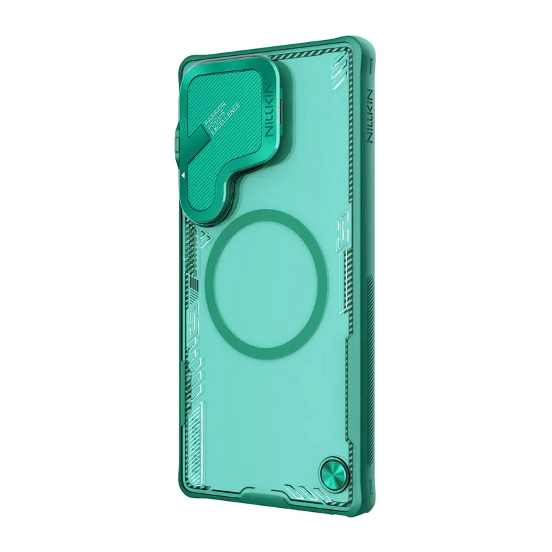 Maska za Samsung S25 Ultra/ S938B Nillkin Iceblade Prop Magnetic zelena