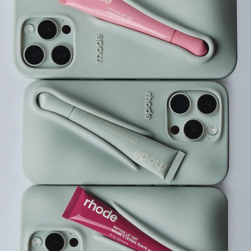 Maska za Samsung S25 Ultra/ S938B peach pit Rhode LIP CASE + LIP TINT