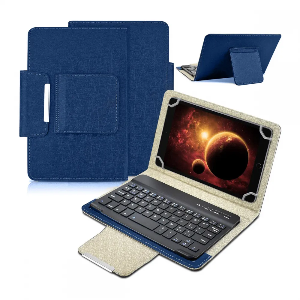 Maska za Tablet 11 Univerzalna sa Bluetooth Tastaturom Leather plava