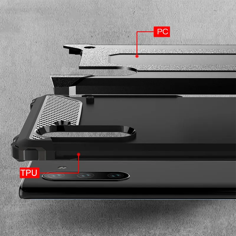 Maska za Xiaomi Mi 10 Lite Hard Border crna