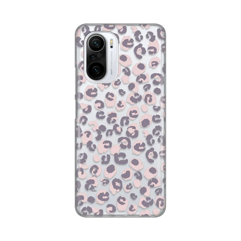 Maska za Xiaomi Poco F3/Mi 11i Silikonska Print Skin Pink Leopard