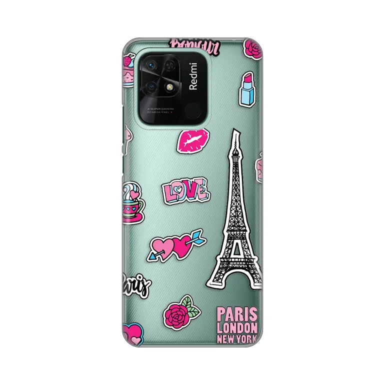 Maska za Xiaomi Redmi 10C Love Paris Silikonska Print Skin