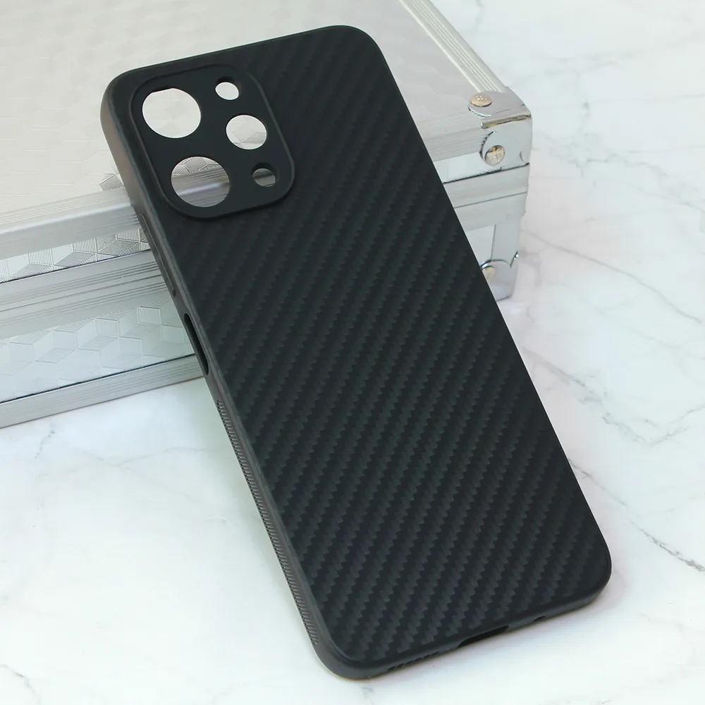 Maska za Xiaomi Redmi 12 Carbon fiber crna