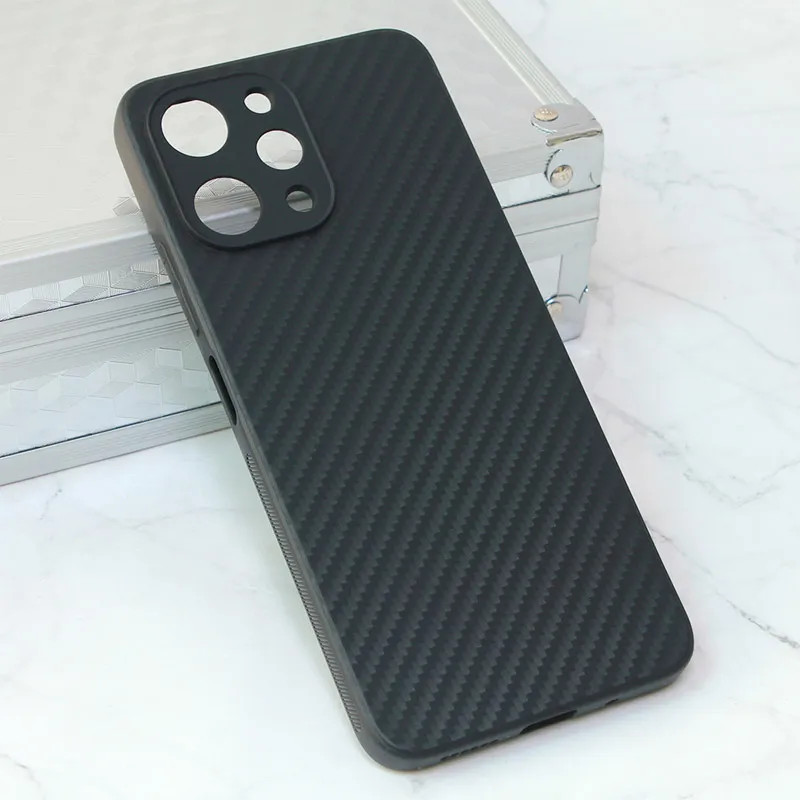Maska za Xiaomi Redmi 12 Carbon fiber crna