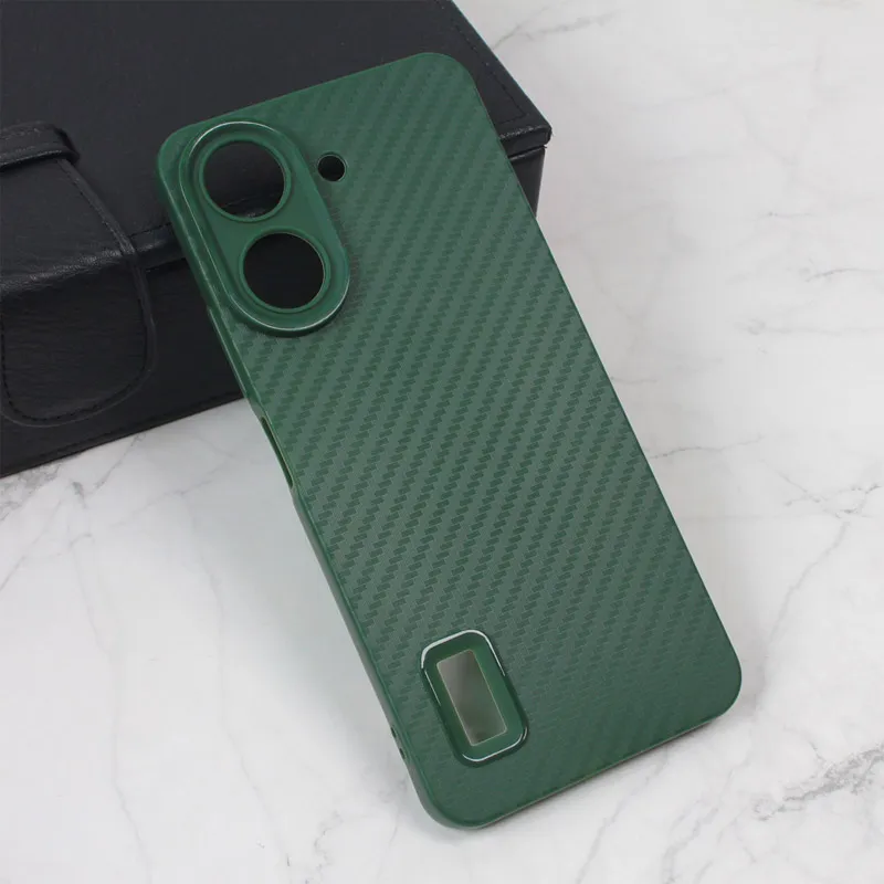 Maska za Xiaomi Redmi 13C 4G/ Poco C65 4G Carbon Prop zelena