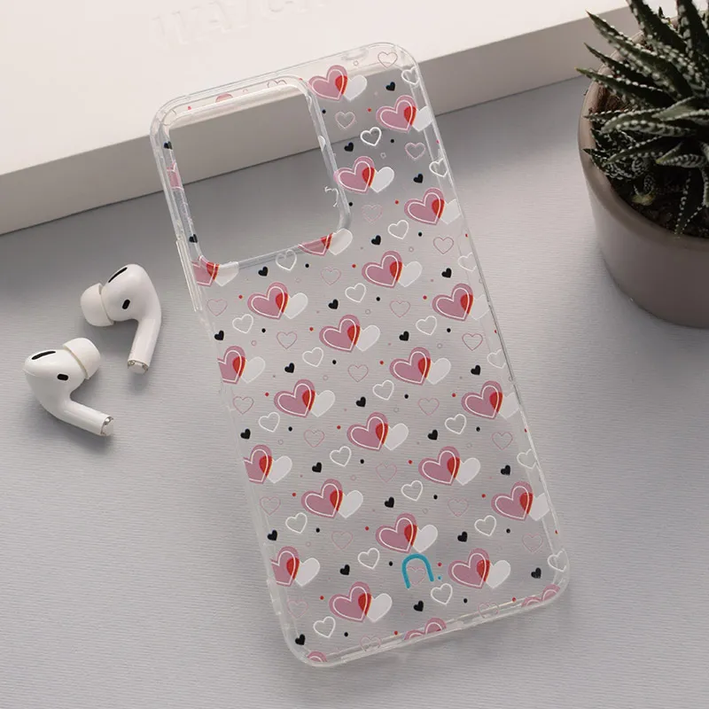 Maska za Xiaomi Redmi 13C 4G/ Poco C65 4G Hearts Nanobit Print