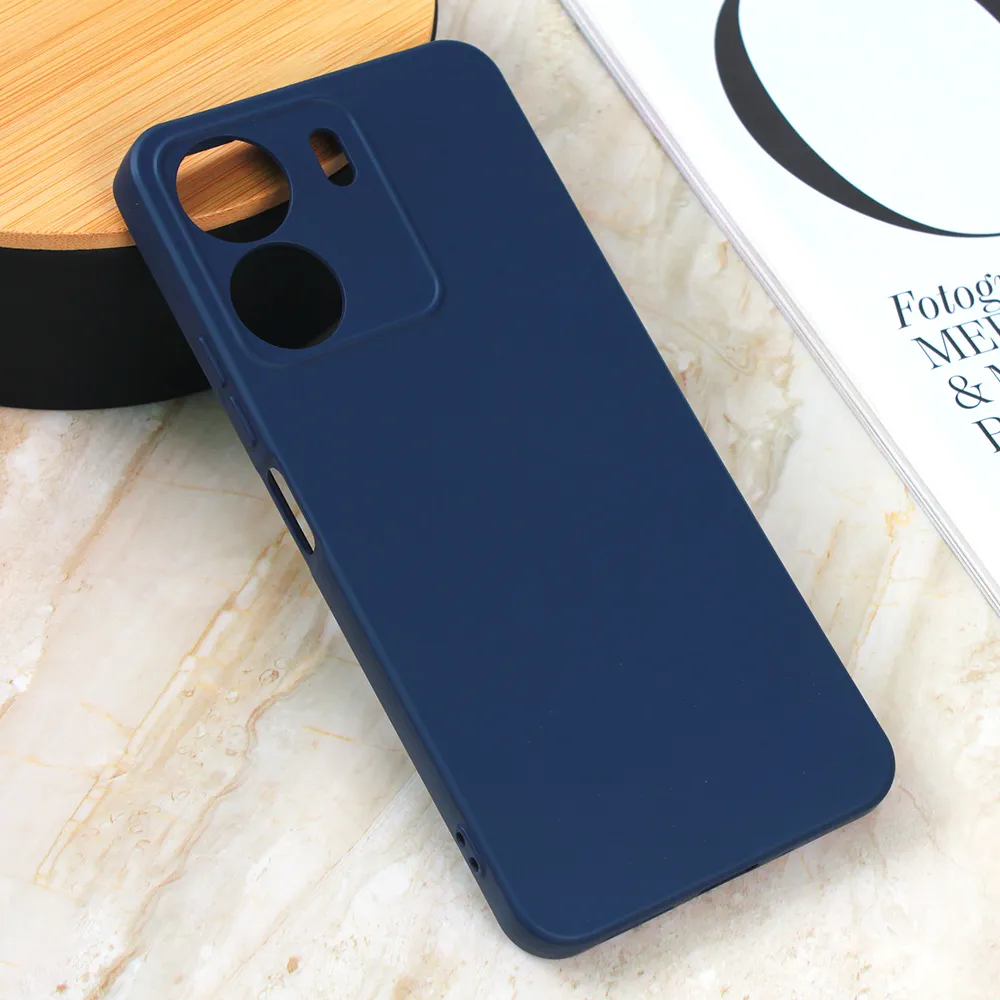 Maska za Xiaomi Redmi 13C mat Teracell Giulietta tamno plava