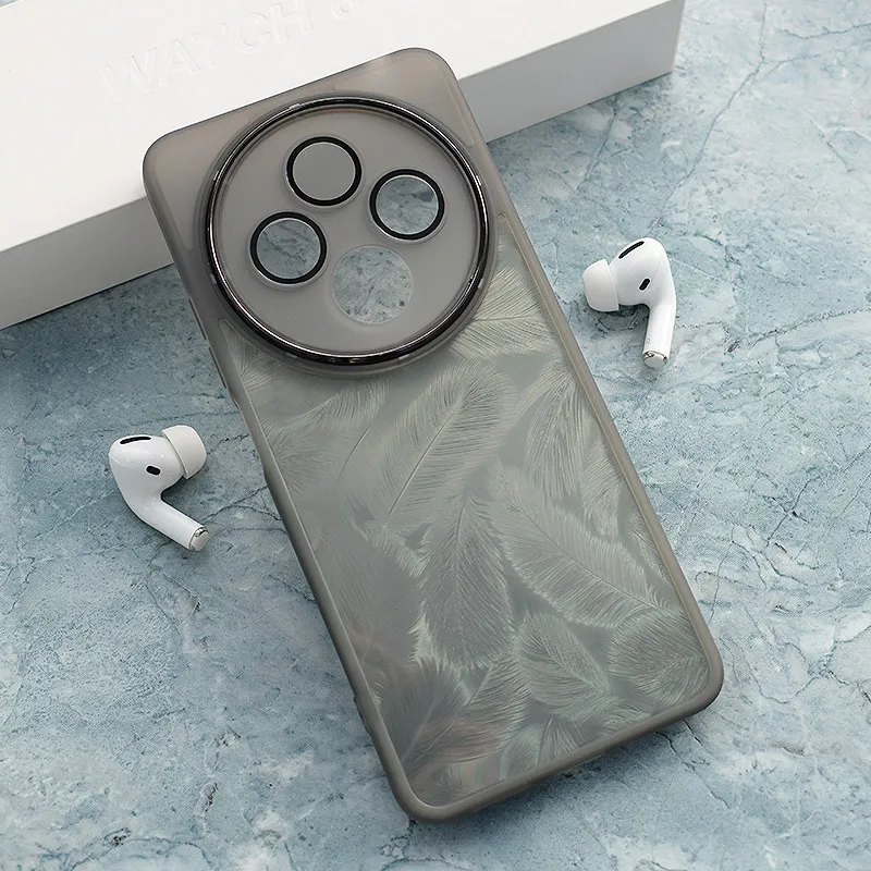 Maska za Xiaomi Redmi 14C/ A4 (2024) Glitter Feather crna
