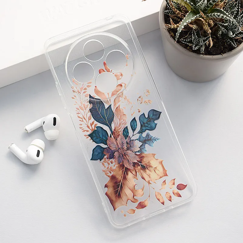 Maska za Xiaomi Redmi 14C/ A4 (2024) Golden Flower Nanobit Print