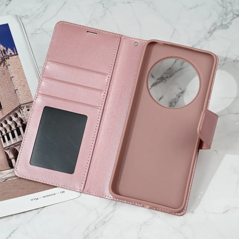 Maska za Xiaomi Redmi 14C/ A4 (2024) na preklop Hanman Mill roze