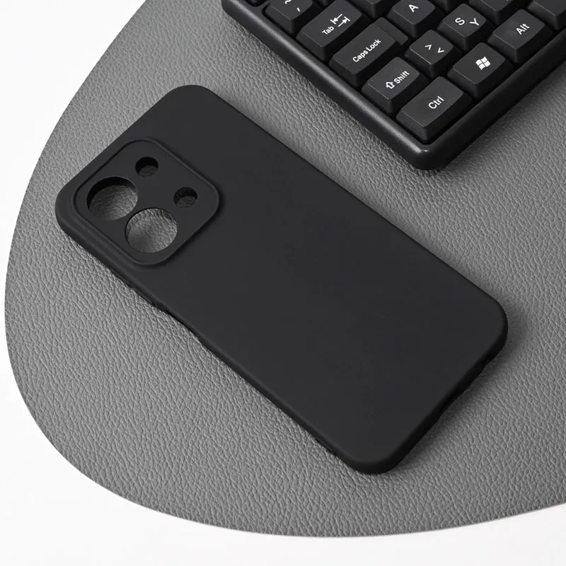 Maska za Xiaomi Redmi 15C mat crni Skin Silikon