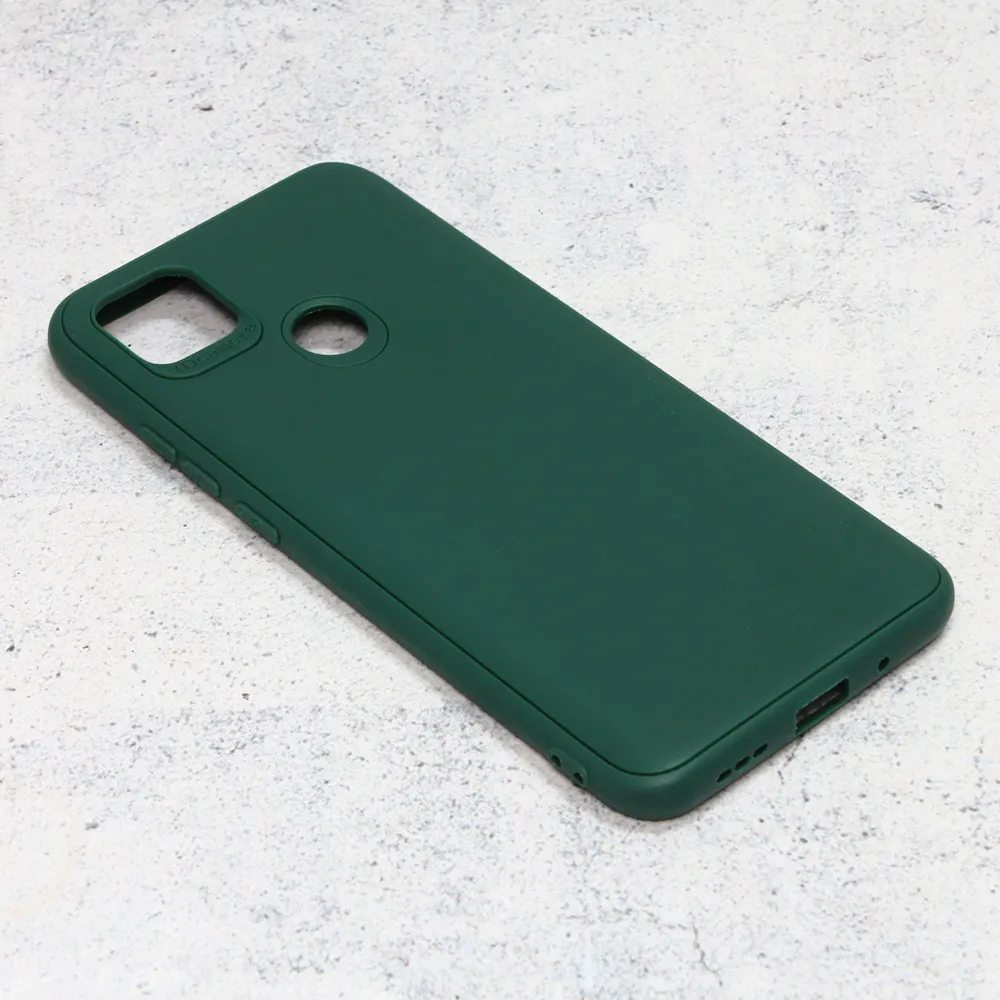 Maska za Xiaomi Redmi 9C/10A 3D Camera tamno zelena