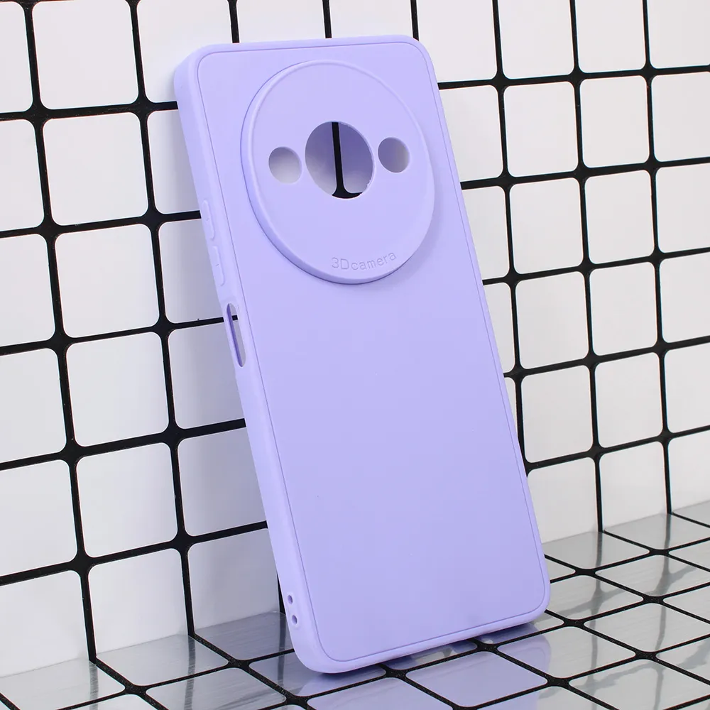 Maska za Xiaomi Redmi A3 3D Camera ljubičasta