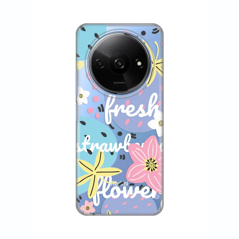 Maska za Xiaomi Redmi A3 Fresh Pastel Silikonska Print Skin