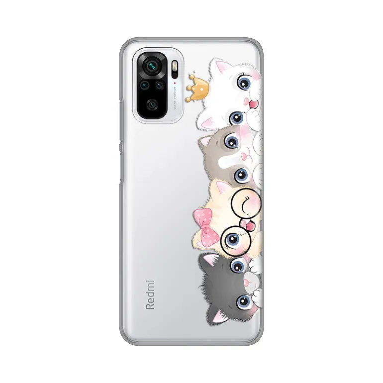 Maska za Xiaomi Redmi Note 10 4G/10s Cats Silikonska Print Skin