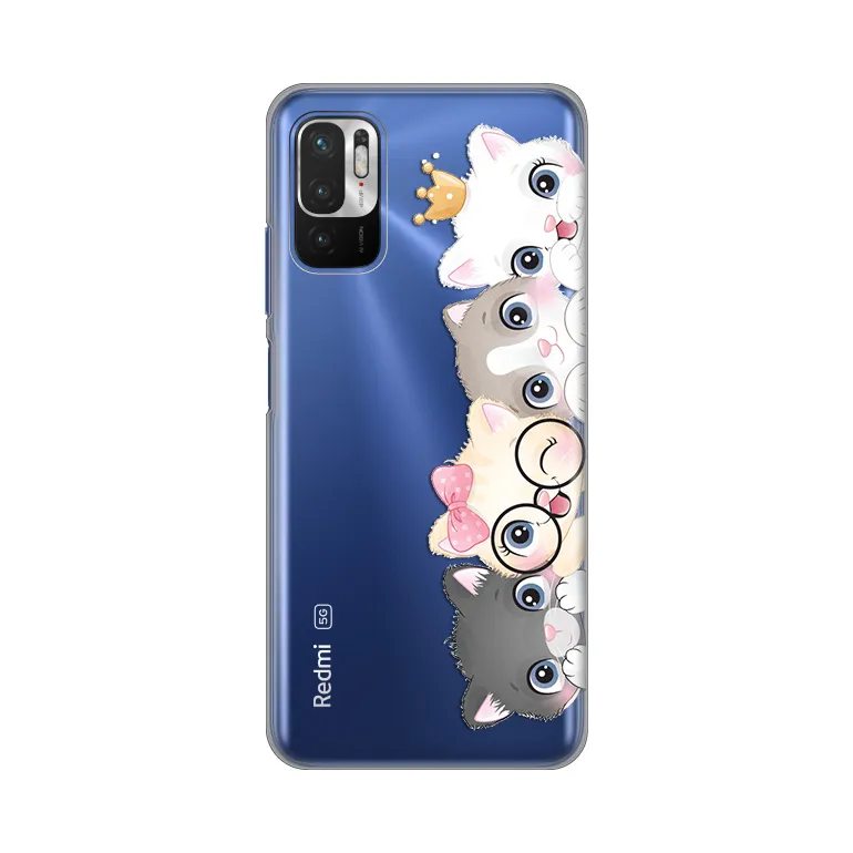 Maska za Xiaomi Redmi Note 10 5G Cats Silikonska Print Skin