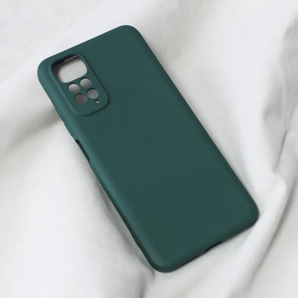 Maska za Xiaomi Redmi Note 11/Note 11S Teracell Soft Velvet tamno zelena