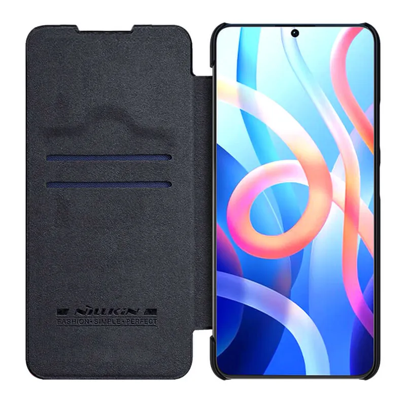 Maska za Xiaomi Redmi Note 11T 5G/ Poco M4 Pro 5G na preklop Nillkin Qin crna