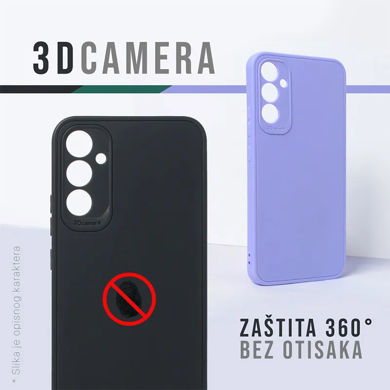 Maska za Xiaomi Redmi Note 12 5G (EU) 3D Camera crna