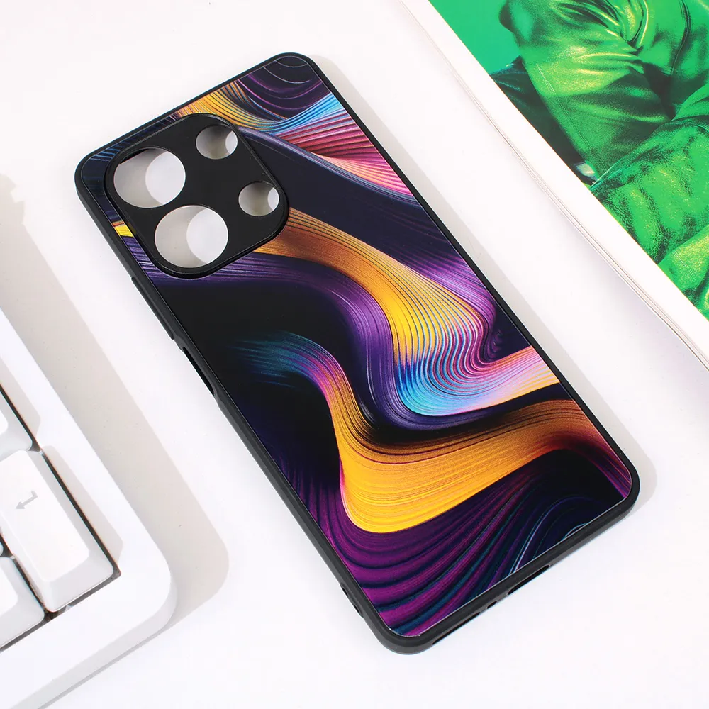 Maska za Xiaomi Redmi Note 13 4G Abstract tamno ljubičasta