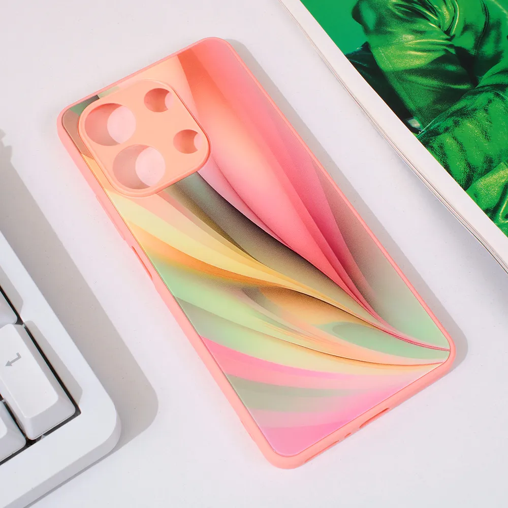 Maska za Xiaomi Redmi Note 13 4G roza Abstract