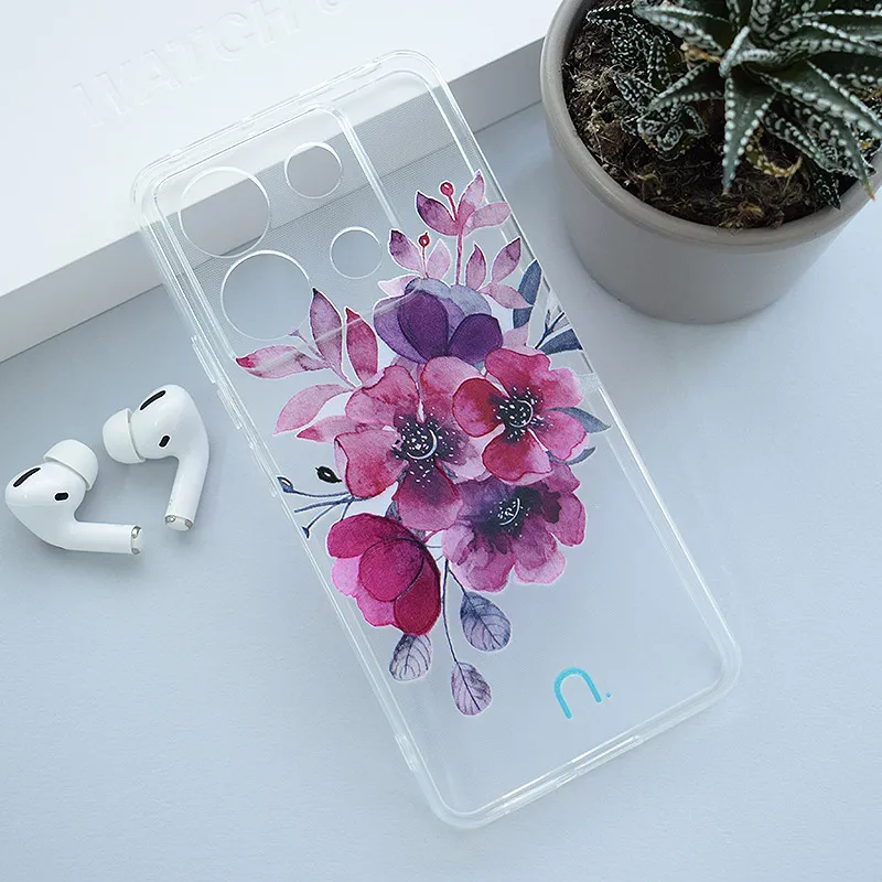 Maska za Xiaomi Redmi Note 13 Pro 5G Flowers Nanobit Print
