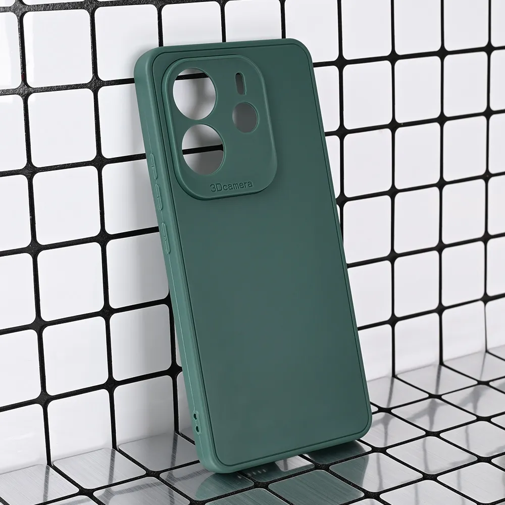 Maska za Xiaomi Redmi Note 14 4G (SRB) 3D Camera tamno zelena