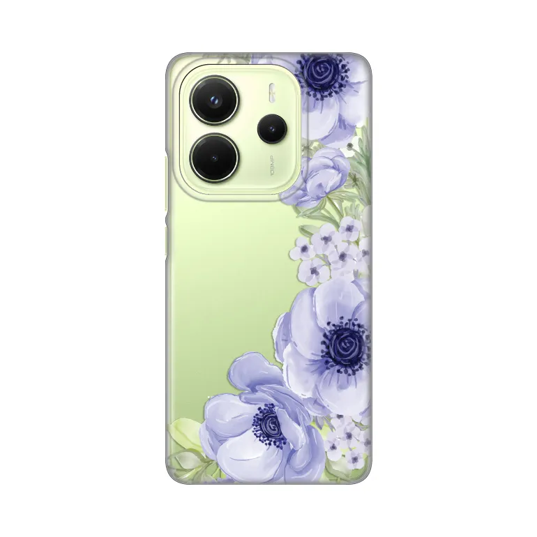 Maska za Xiaomi Redmi Note 14 4G (SRB) Blue Roses Silikonska Print Skin