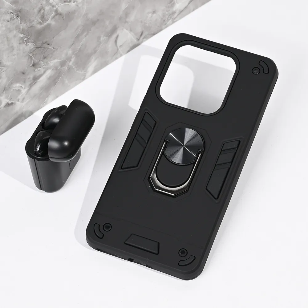 Maska za Xiaomi Redmi Note 14 5G crna Hard Ring