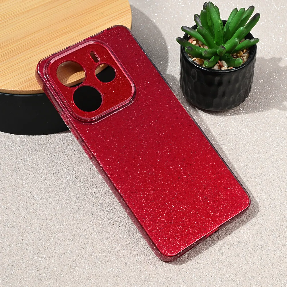 Maska za Xiaomi Redmi Note 14 5G Sparkle Dust bordo