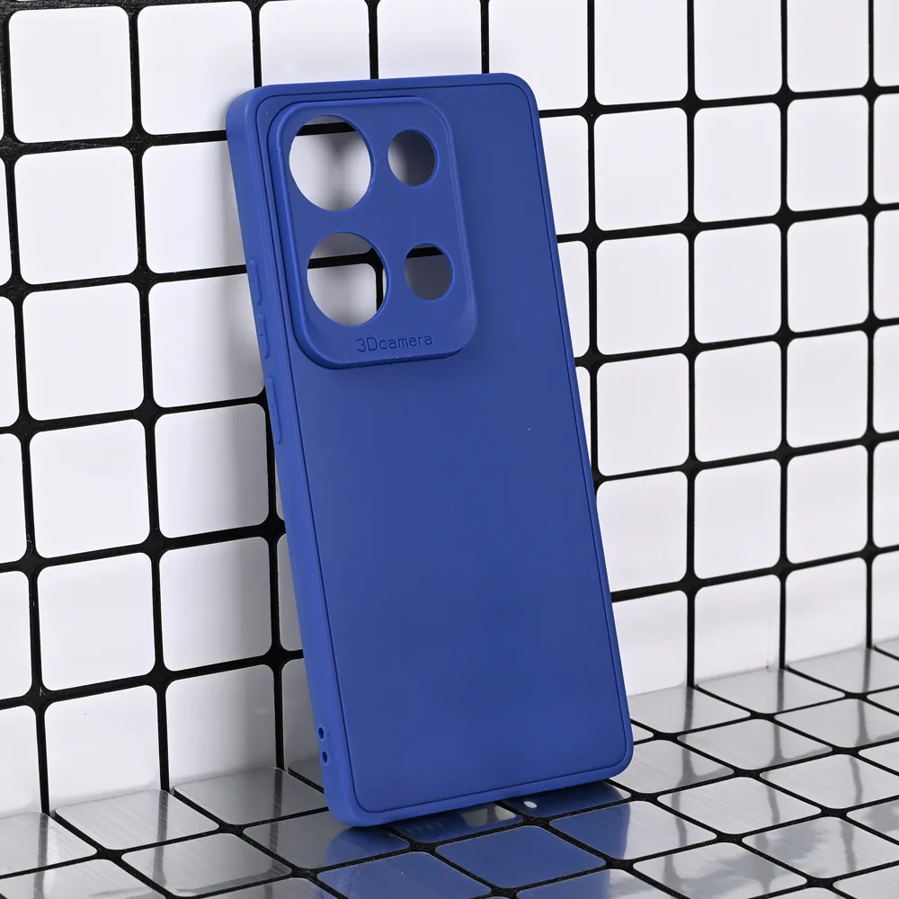 Maska za Xiaomi Redmi Note 14s 3D Camera tamno plava