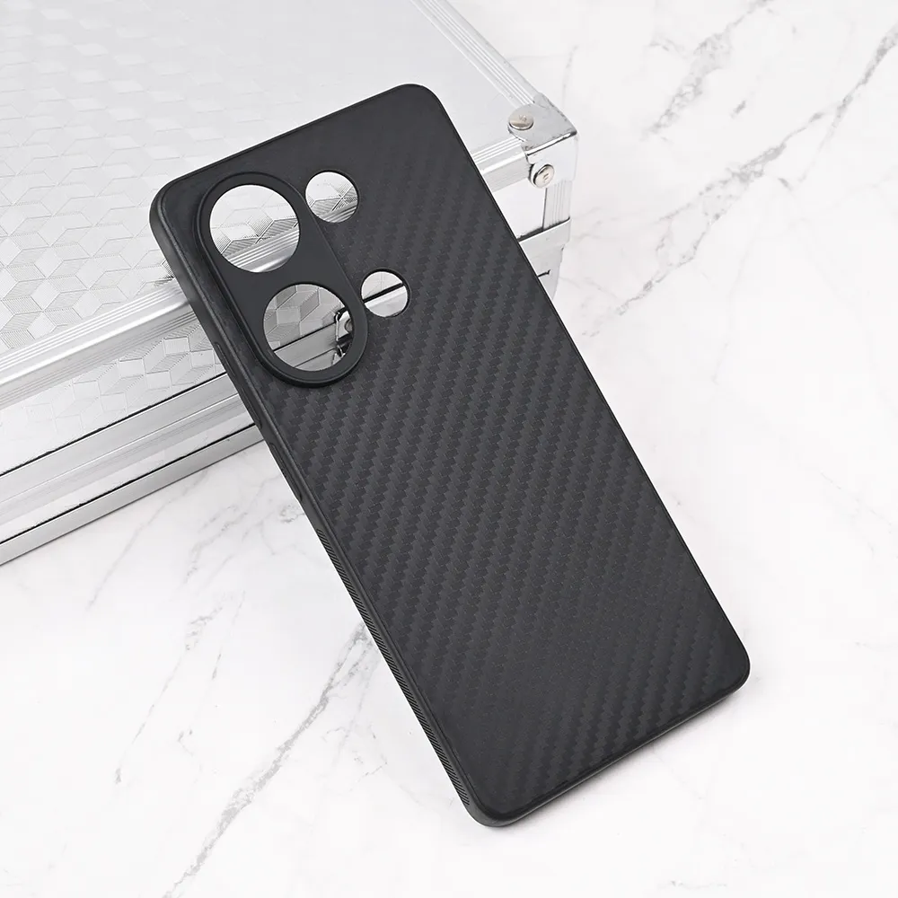 Maska za Xiaomi Redmi Note 14S (EU) Carbon fiber crna