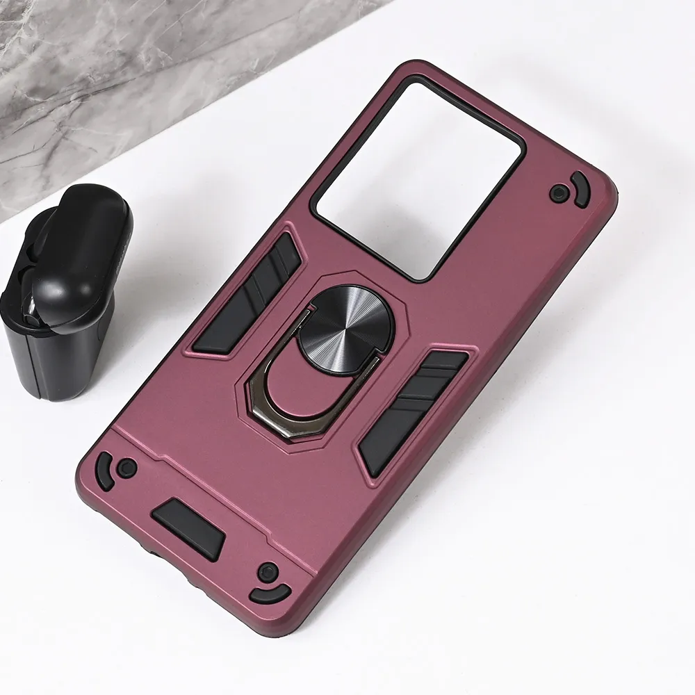 Maska za Xiaomi Redmi Note 14s Hard Ring bordo