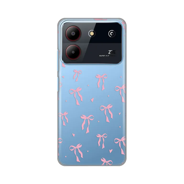 Maska za ZTE Blade A54 Cute Bow Silikonska Print Skin
