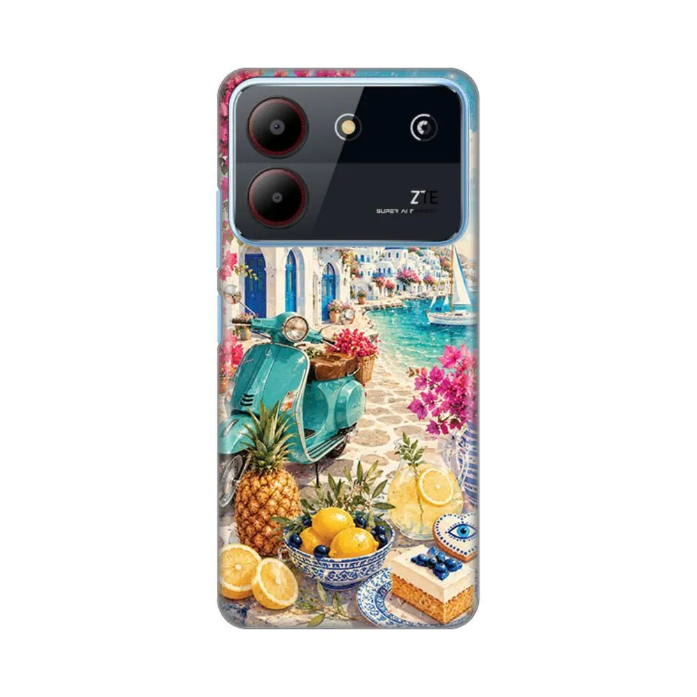 Maska za ZTE Blade A54 Summer in Greece Silikonska Print Skin