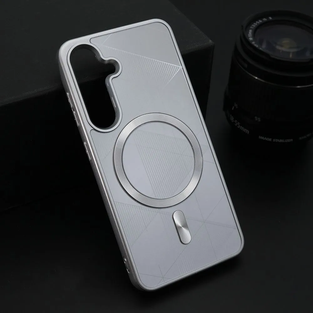 Maska ZEN SHIELD MagSafe za Samsung S921B Galaxy S24 5G/ srebrna