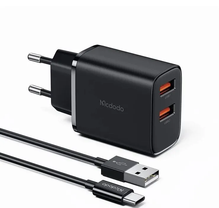 MCDODO Punjač CH-5072 SET 12W PRO/ DUAL TIP-C/ Kabl 3A TIP-A NA C/ 1m