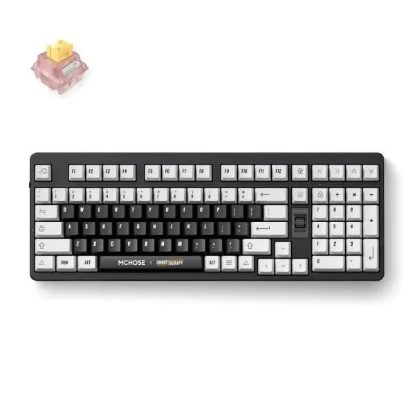 MCHOSE Gaming tastatura x Unbox Therapy UT98 Classic Therapy Silent Peach V3 Switch